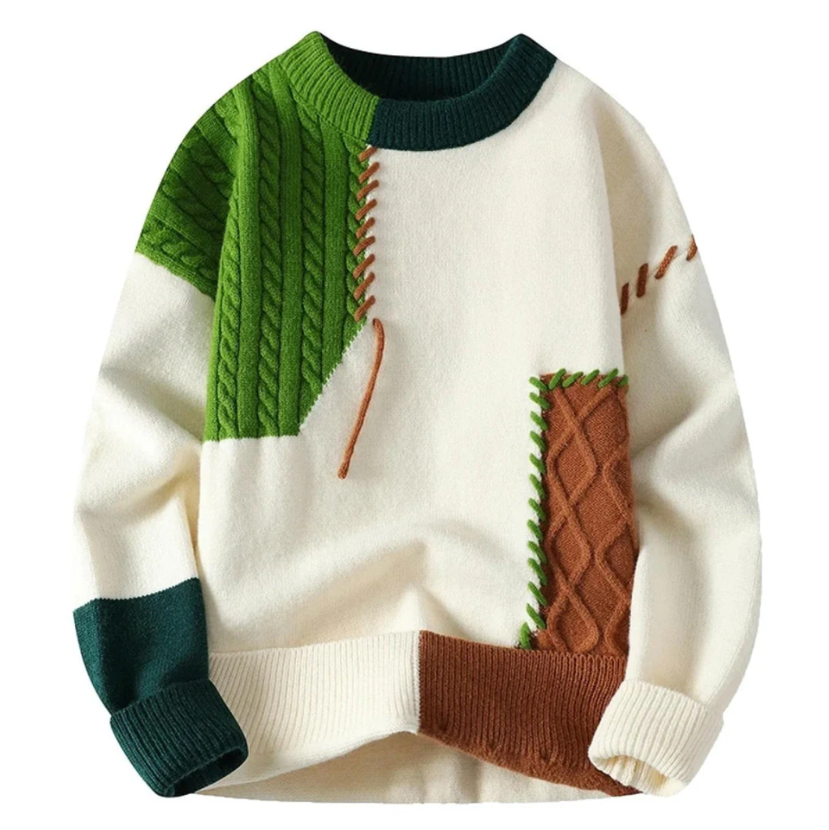 Emil™ | Patchwork Elegance Sweater